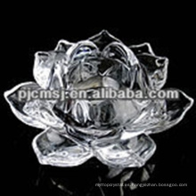 Buen cristal claro decorativo Lotus para la invitación de la boda de la boda